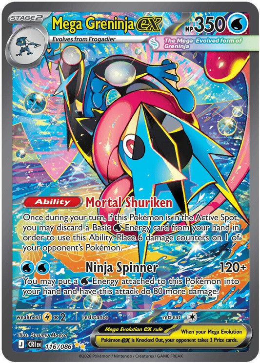 Mega Greninja 116/086 SIR - Chaos Rising