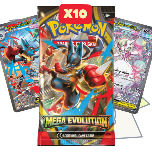 10x Mega Evolution Booster Packs | Pokemon TCG